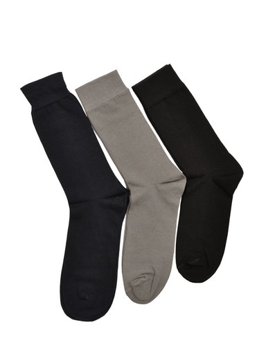 Reid & Taylor Men Solid Black Socks