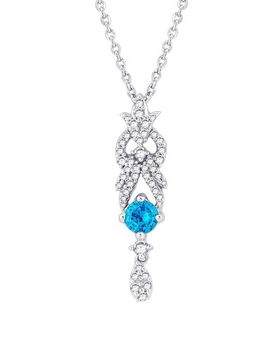 Lucera Women Silver Pendant with Chain