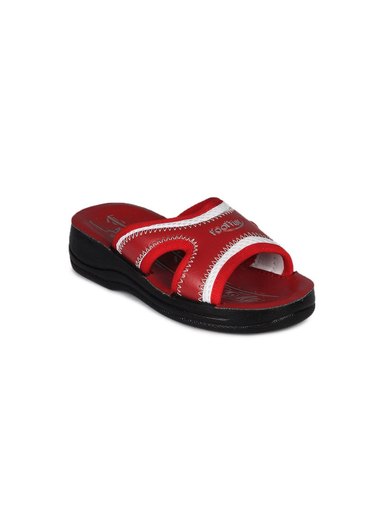 Footfun Kids Unisex Red Sandals