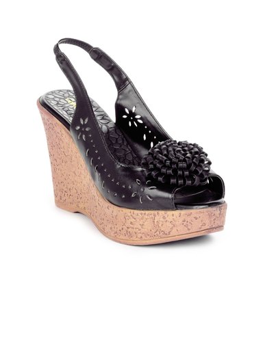 Catwalk Women Black Wedges