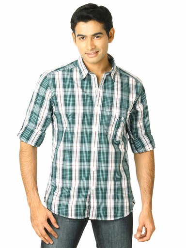 Scullers Men Scul Green White Shirts
