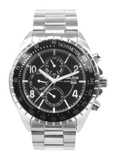 Police Men Black Dial Chronograph Watch PL12777JS-02M