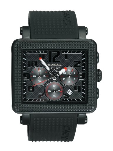 Carrera Men Rubber strap dial Black Watches