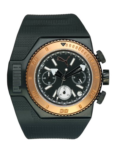 Puma Men Turbo Black Chronograph Watch