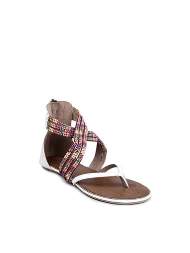 Catwalk Women Flat Zip White Flats