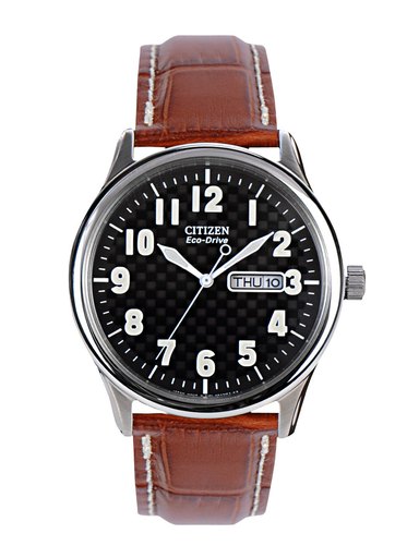 Citizen Men Black Dial Eco-Drive Watch