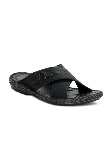 Franco Leone Men Black Sandals