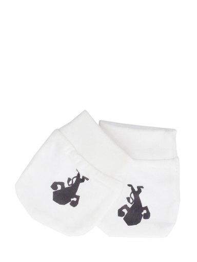 Madagascar 3 Infant Boys White Mittens