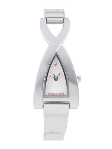 Fastrack Women Steel Dial Watch