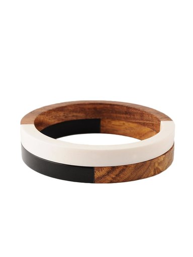 ToniQ Women Brown Set of 2 Bangles