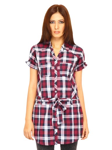 Jealous 21 Women Check Red Tops