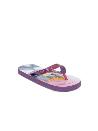 Warner Bros Kids Unisex Purple Flip Flops