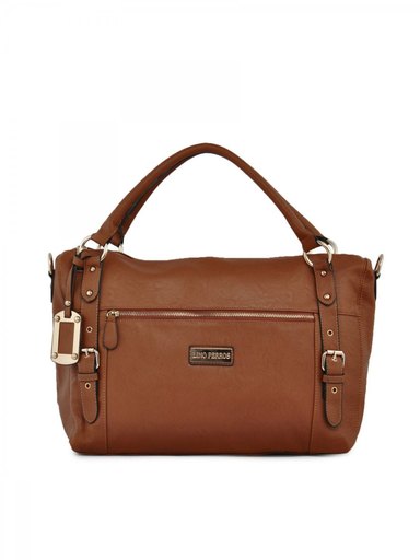 Lino Perros Women Solid Tan Handbag