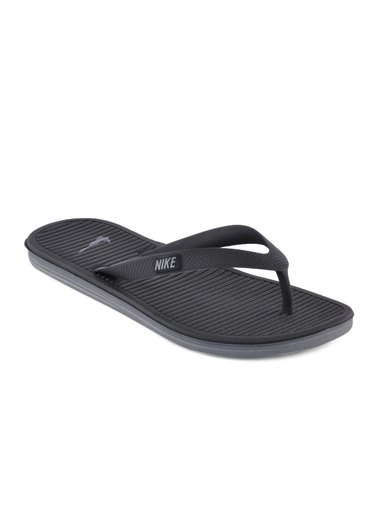 Nike Unisex Solarsoft Thong Black Flip Flops