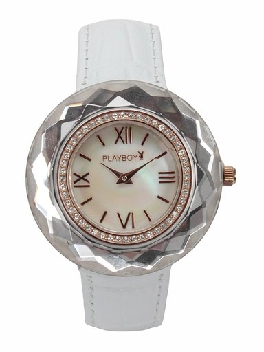 Playboy Women White Dial Watch