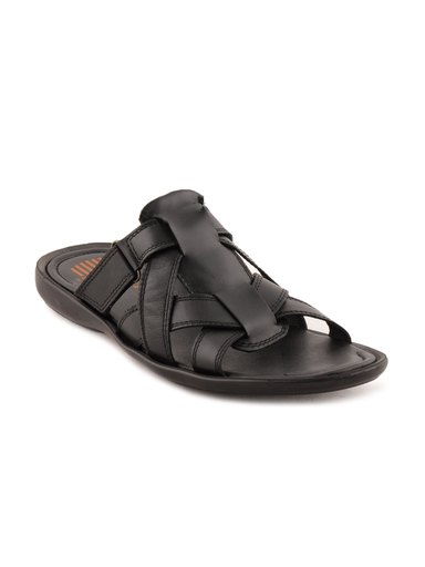 Franco Leone Men Casual Black Sandals
