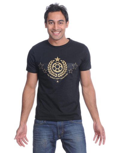 FIFA Mens World Cup Champions Black T-shirt
