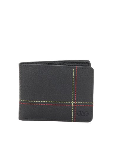 JAG Men Black Leather Wallet