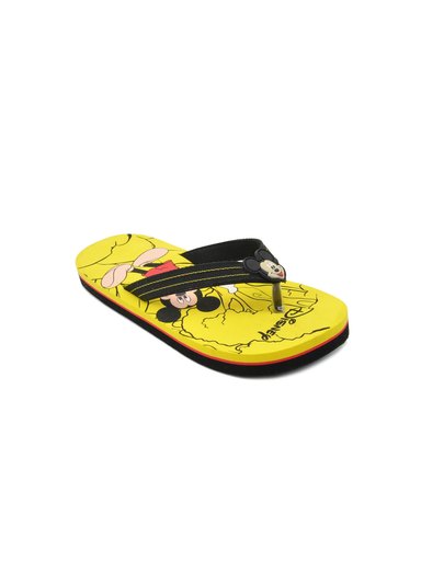 Disney Unisex Kids Mickey Mouse Yellow Flip Flops