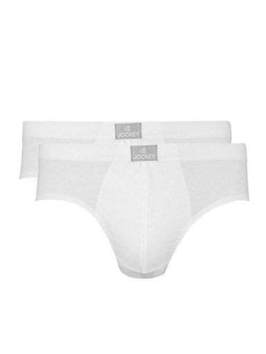 Jockey Modern Classic Men Pack of 2 White POCO Briefs 8035