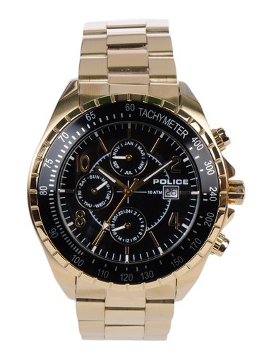 Police Men Black Dial Chronograph Watch PL12777JSG02M