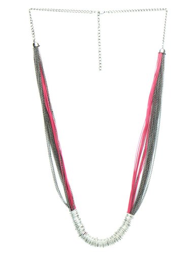 Femella Magenta & Grey Necklace
