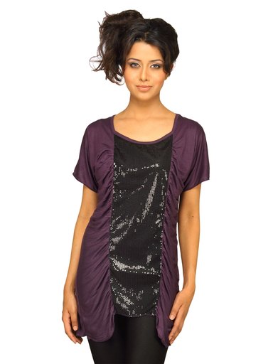Jealous 21 Women Knit Purple Top