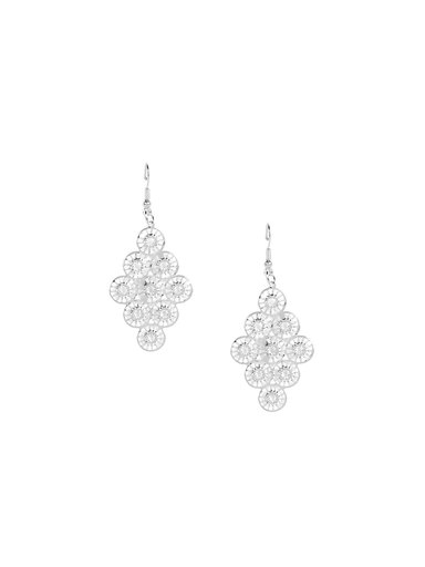 ToniQ Women Silver Earrings