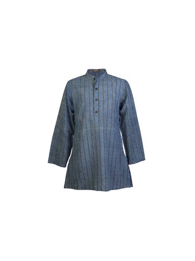 Fabindia Boys Printed Blue Kurta