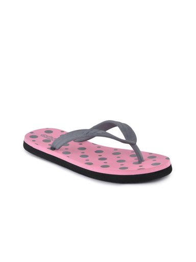 ADIDAS Women Polka Pink Flip Flops