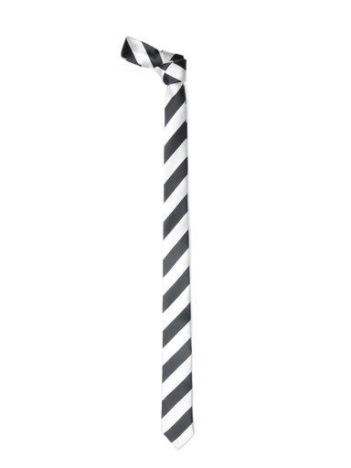 Parx Men Black and White Tie