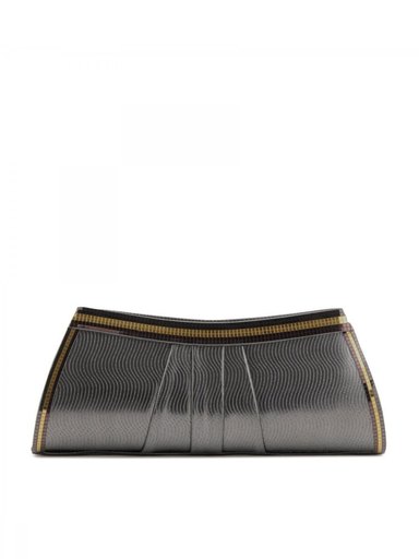 Spice Art Women Glass Silver Evening Clutch