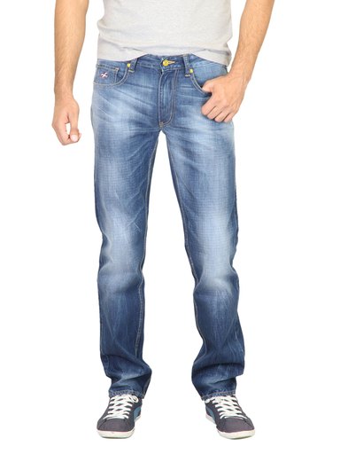 Deni Yo Men Washed Blue Jeans