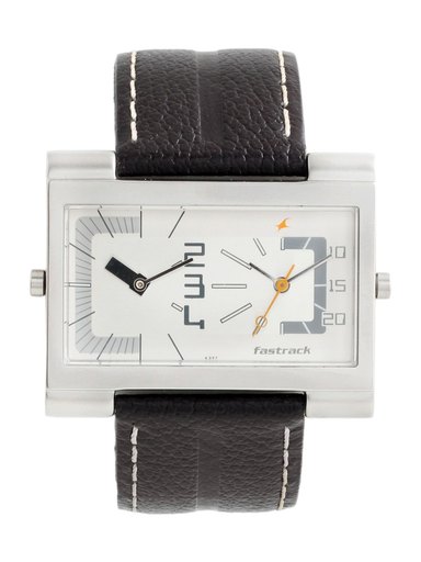 Fastrack Men Sliver Dial Watch