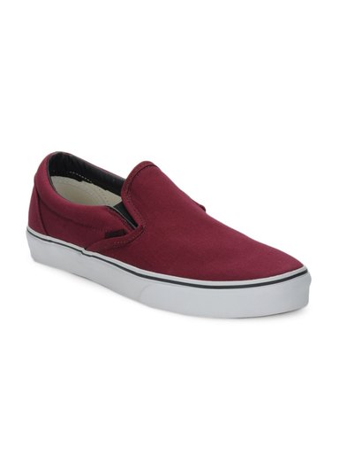 Vans Men Maroon Classic Slip On Shoes