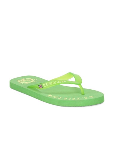 U.S. Polo Assn. Men Green Flip Flops