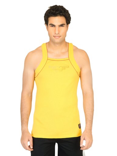 Facit Men Hunk Yellow Innerwear Vest