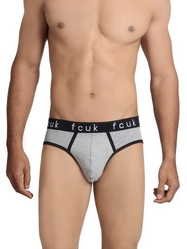 FCUK Underwear Men Grey Melange Brief