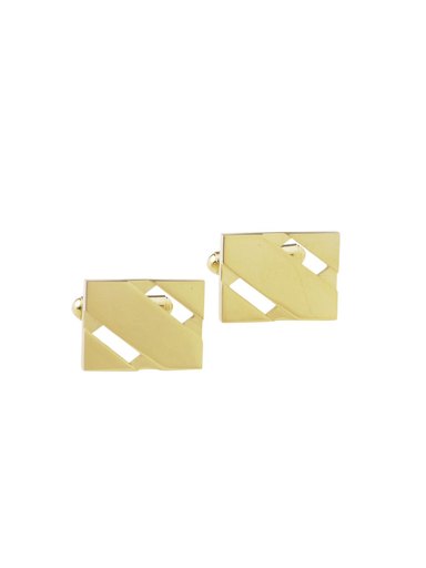 Revv Men Golden Coloured Cufflinks
