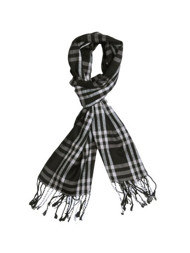 Turtle Check Men Black Scarf