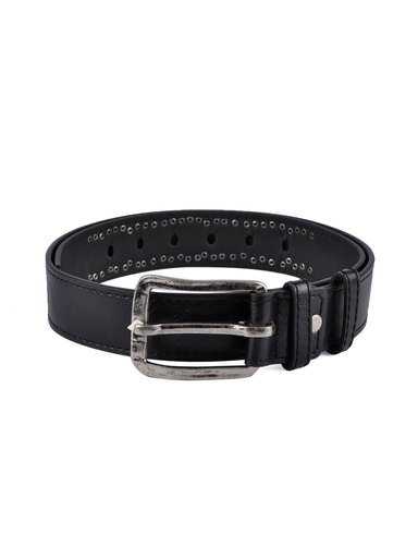 Fastrack Unisex Leatherette Black Belt