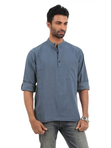 Fabindia Men Blue Kurta