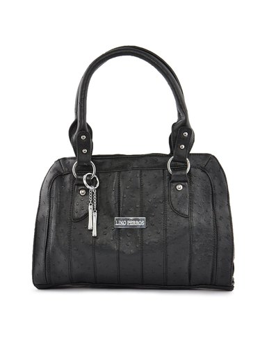 Lino Perros Women Polka Black Handbag