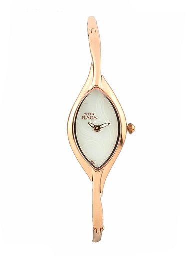 Titan Women White Dial Watch NB9701WM01