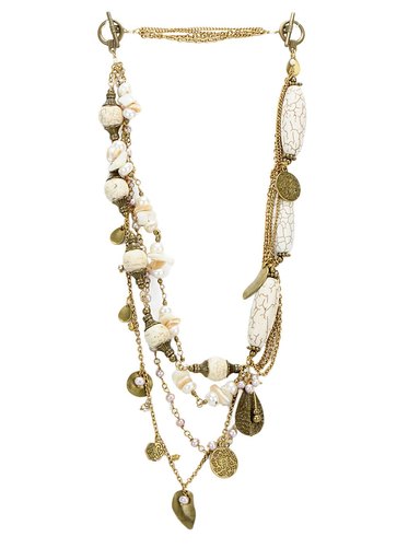 Ivory Tag Women Circular Meddle Multicoloured Necklace