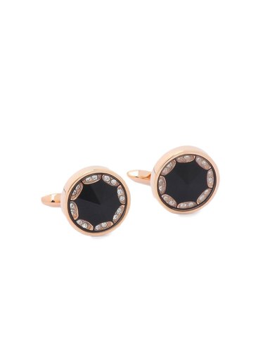 Hakashi Men Black Cufflinks