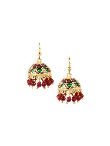 Adrika Red Earrings