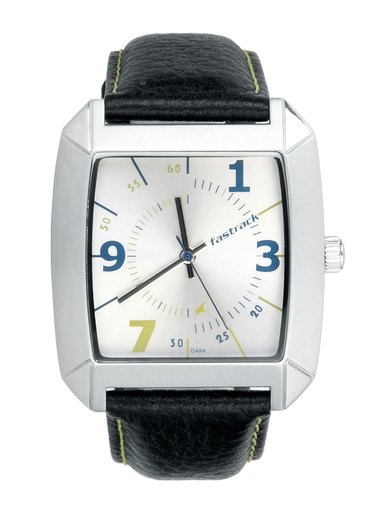 Fastrack Men Thread Stich Black Watches