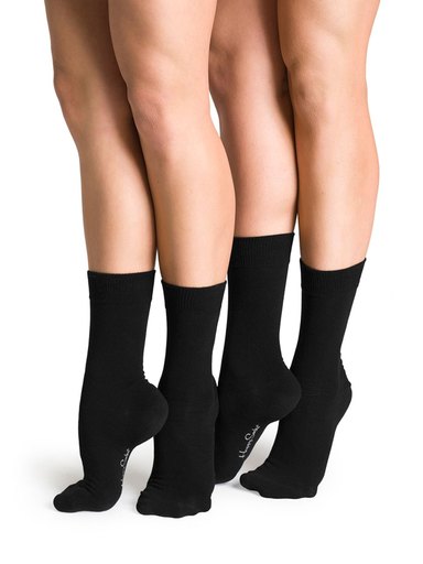 Happy Socks Unisex Black Pack of Two Socks