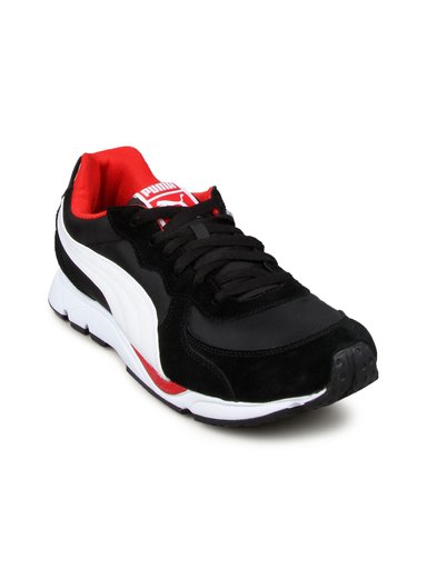 Puma Men's Vesta Runner Black White Shoe